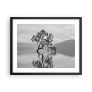 Poster în ramă neagră - Există o țară - 50x40 cm