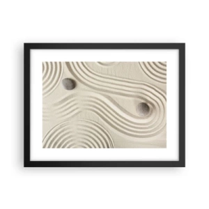 Poster în ramă neagră - Atingere de căldură - 40x30 cm