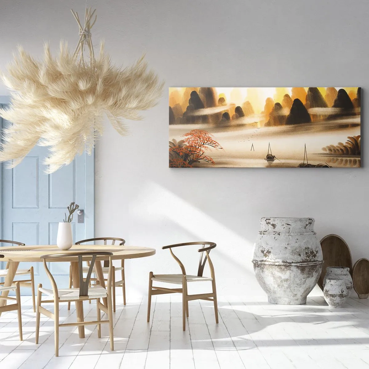 Tablou pe pânză - Mai departe decât Orientul Îndepărtat - 90x30 cm