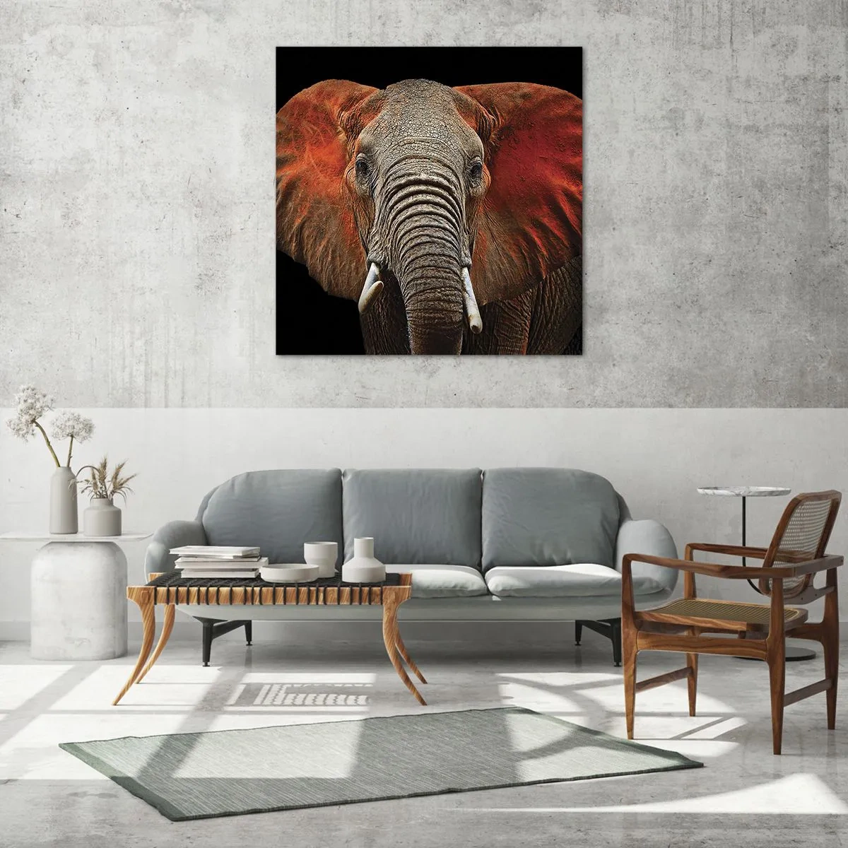 Tablou pe sticlă - Sunt sălbatic, și tu? - 30x30 cm