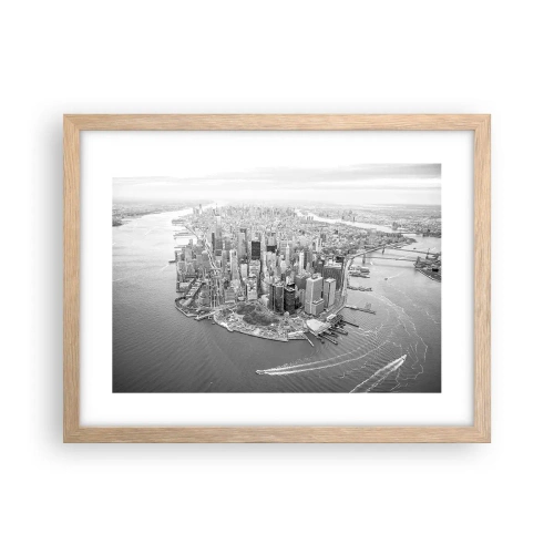 Poster în ramă de stejar deschis - Cum să nu iubești? - 40x30 cm