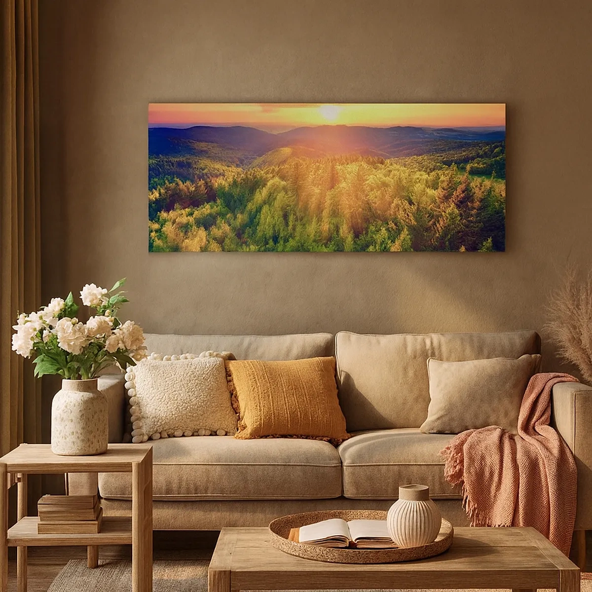 Tablou pe pânză - Vârfuri și culmi - 30x30 cm