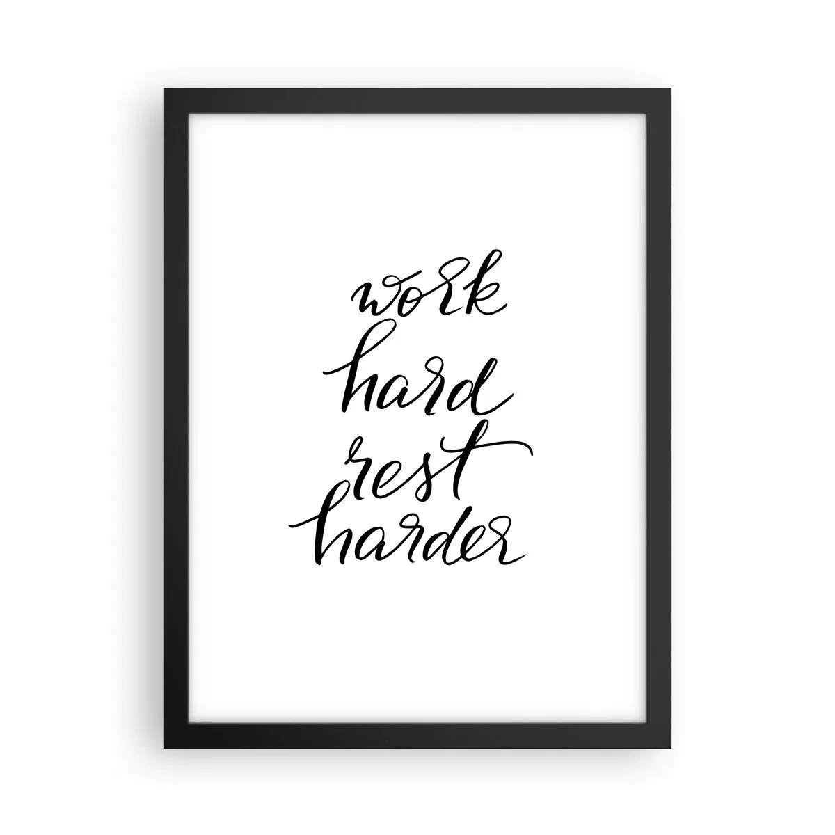 Poster în ramă neagră - Echilibrul vieții - 30x40 cm