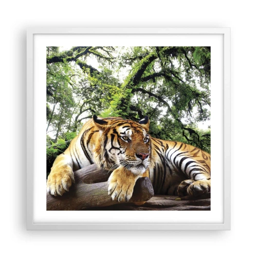 Poster în ramă albă - Cu respect - 50x50 cm