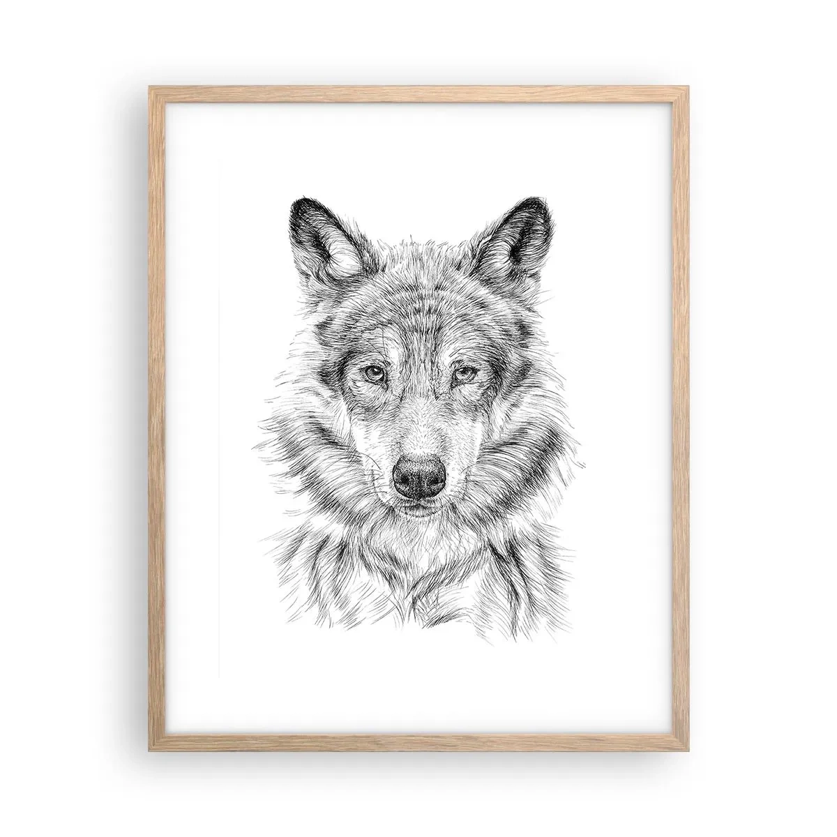 Poster în ramă de stejar deschis - Un lider înnăscut - 40x50 cm