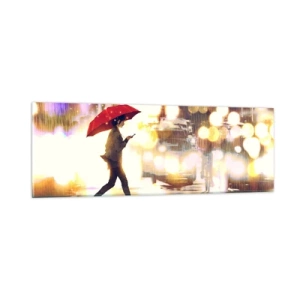 Tablou pe sticlă - Și totuși este însorită - 90x30 cm