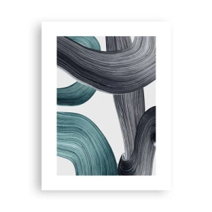 Poster - Trasee de smarald și negru - 30x40 cm