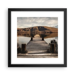 Poster în ramă neagră - Peisaj în tăcere - 30x30 cm