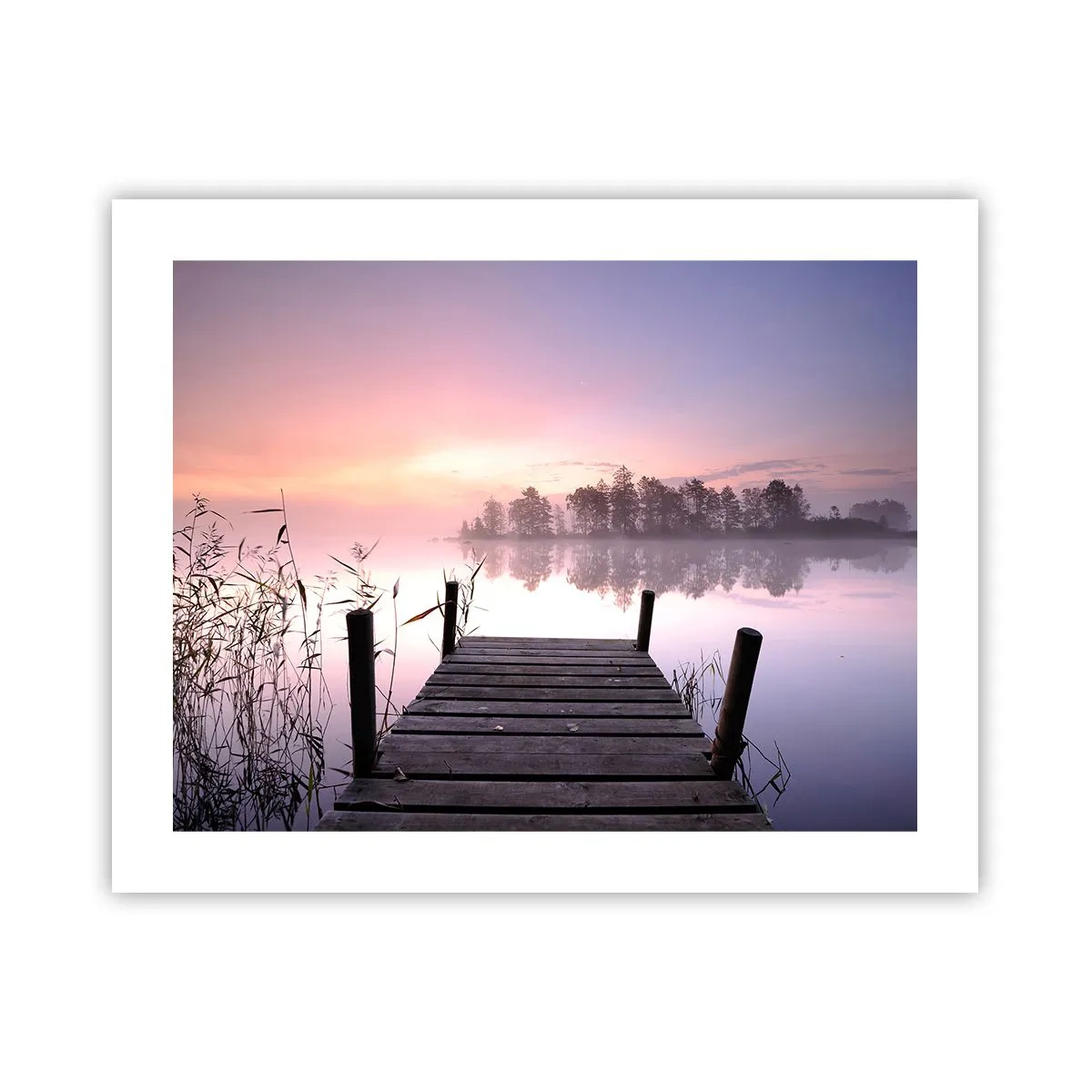 Poster - Din ceața de liliac... - 50x40 cm