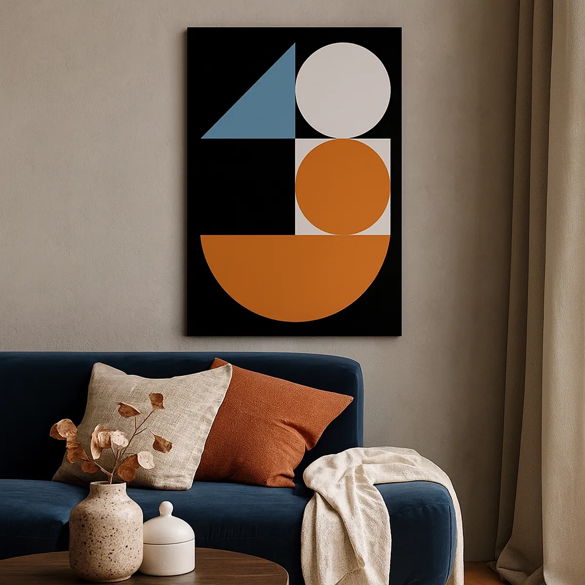 Tablou pe pânză - Sistem de figuri - 50x70 cm