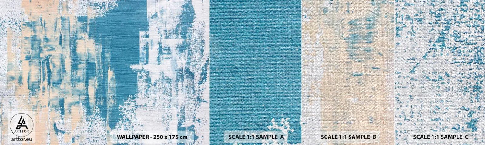 Mostră tapet Premium Canvas - Prin ţurţur de gheață - Abstracția, Bucată, Model modern - 100x30 cm