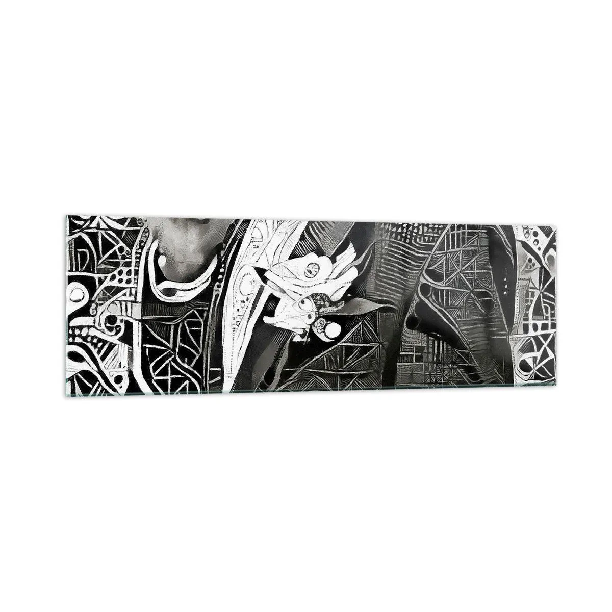Tablou pe sticlă - Doar un om aparent gri - 160x50 cm