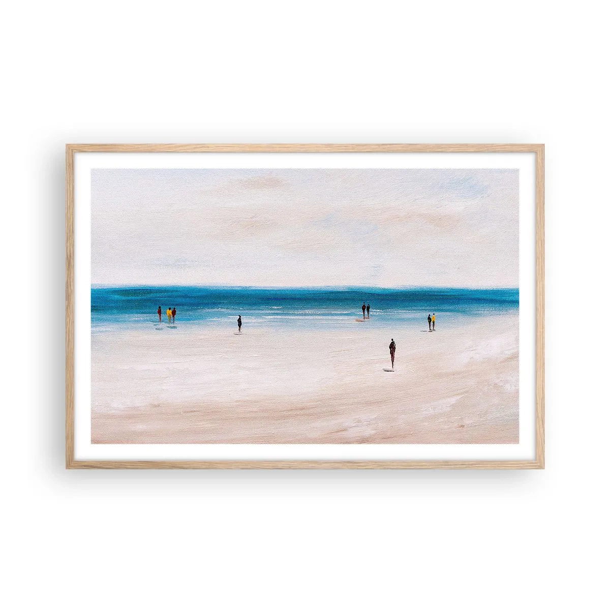 Poster în ramă de stejar deschis - Nevoia naturală - 91x61 cm