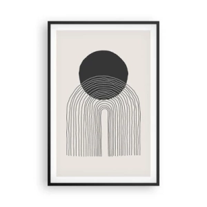 Poster în ramă neagră - Tremurând și încrezător - 61x91 cm