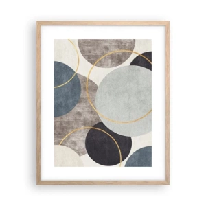 Poster în ramă de stejar deschis - Roată cu roată - 40x50 cm