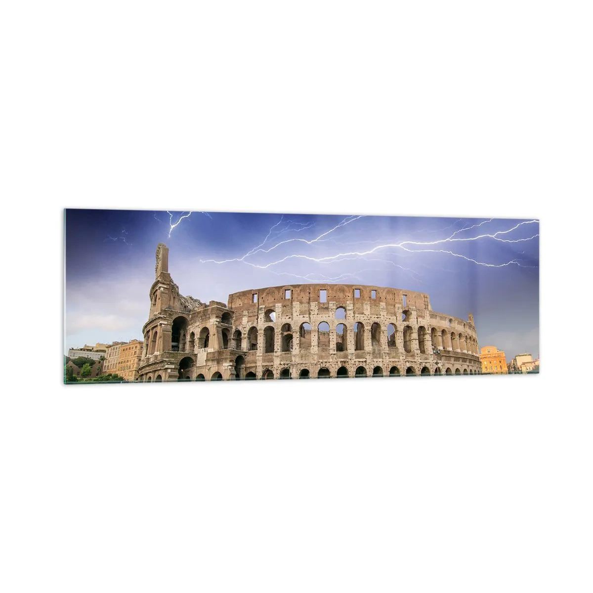 Tablou pe sticlă - Arena de luptă - 160x50 cm