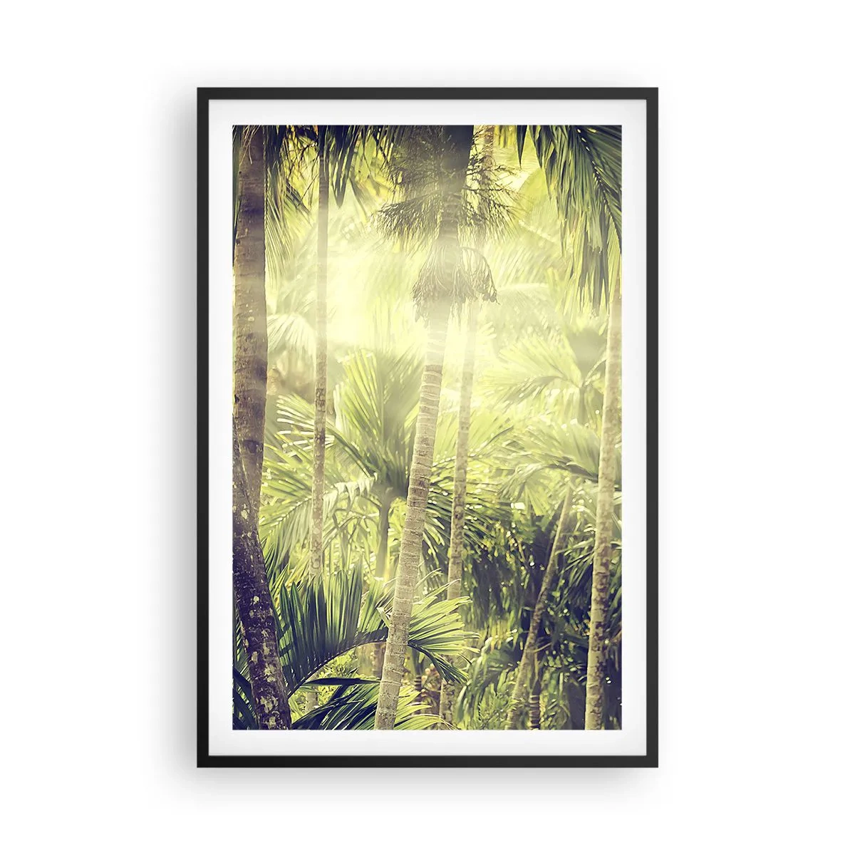 Poster în ramă neagră - Ardoare verde - 61x91 cm