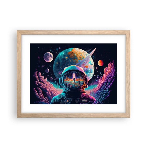 Poster în ramă de stejar deschis - Visul nevisat al filozofiilor - 40x30 cm