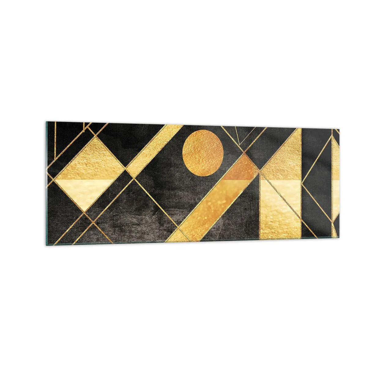 Tablou pe sticlă - Soarele deșertului - 140x50 cm