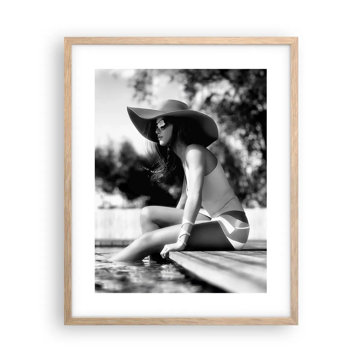 Poster în ramă de stejar deschis - Vis de vară - 40x50 cm