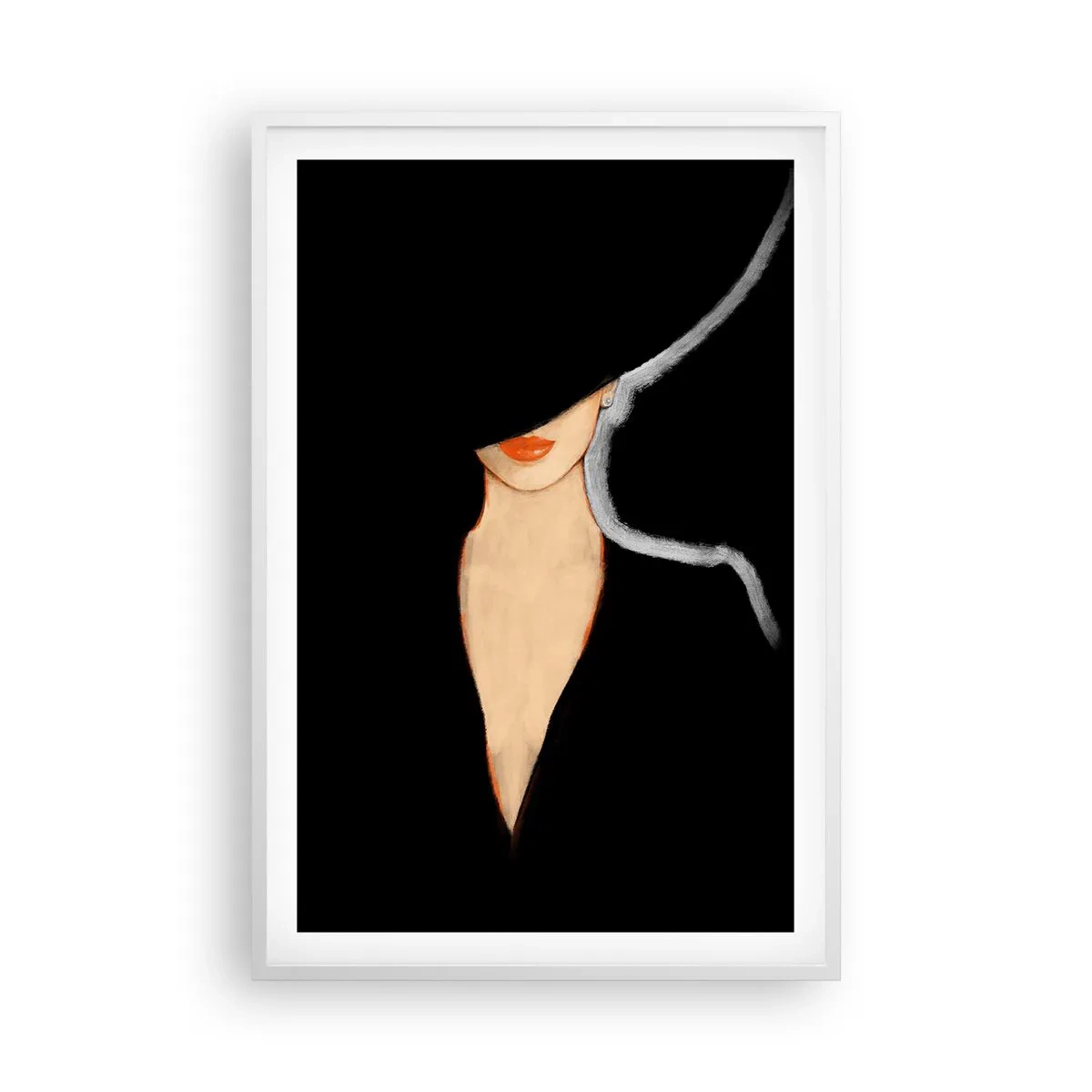 Poster în ramă albă - Eleganță și stil - 61x91 cm