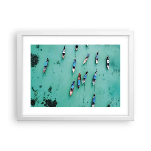 Poster în ramă albă - În așteptare - 40x30 cm