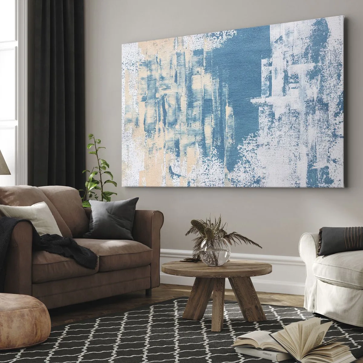 Tablou pe pânză - Prin ţurţur de gheață - 70x50 cm