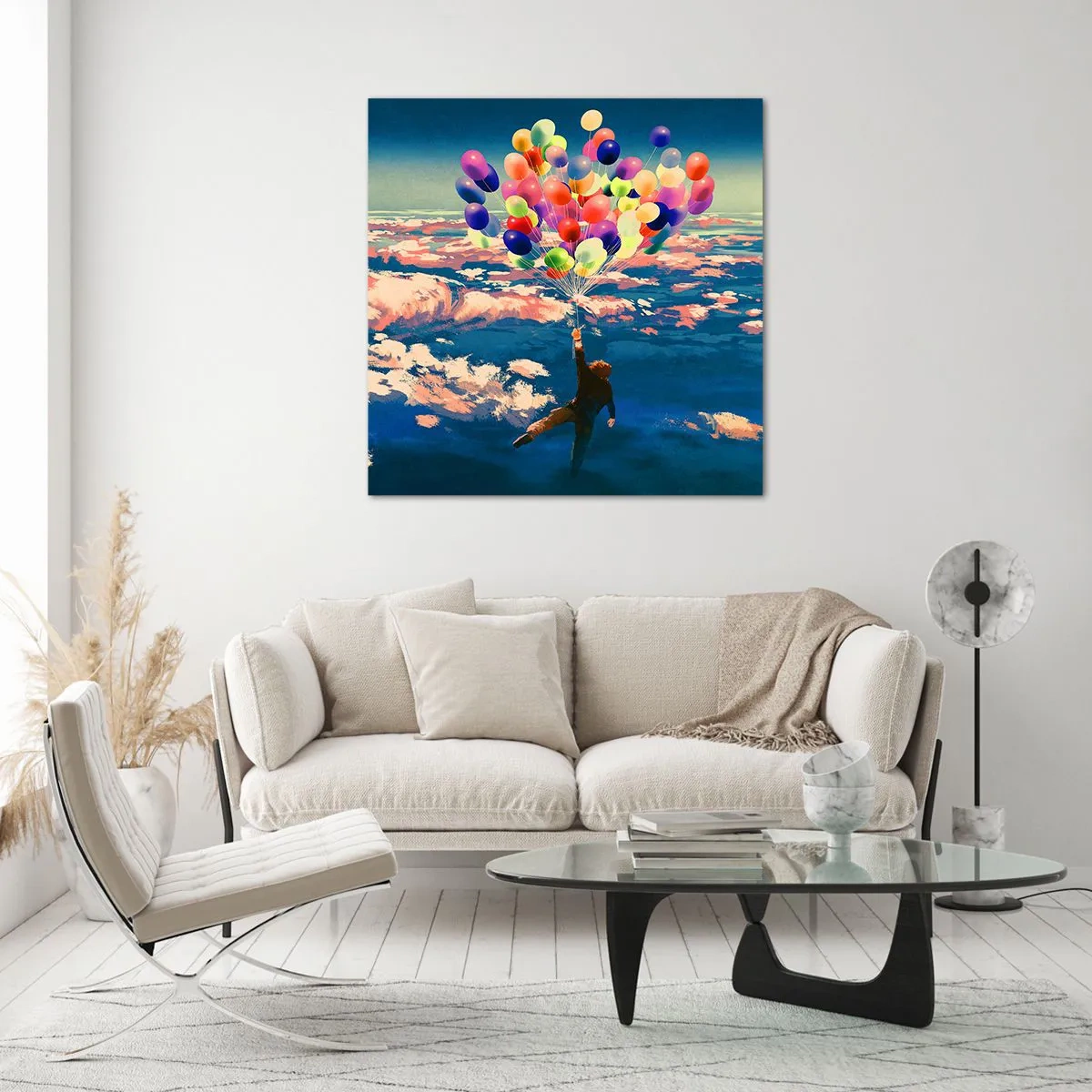 Tablou pe sticlă - Un vis din copilărie devenit realitate - 50x50 cm