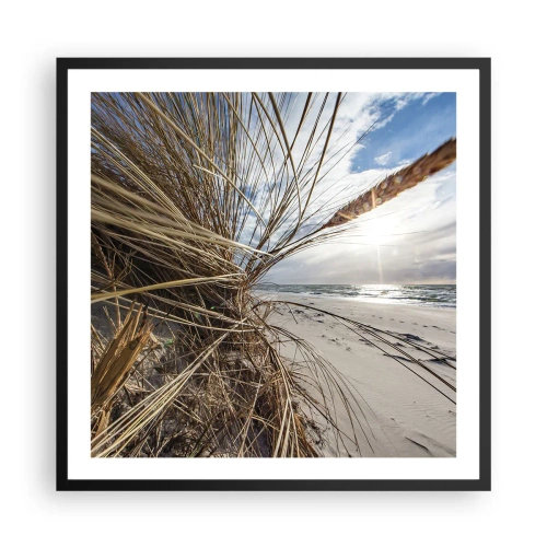 Poster în ramă neagră - O întâlnire a elementelor - 60x60 cm