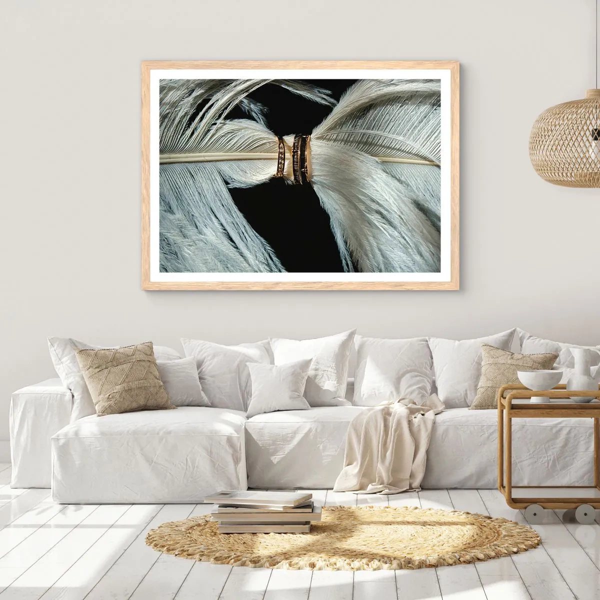 Poster în ramă de stejar deschis - ...și nu te voi părăsi.. - 100x70 cm