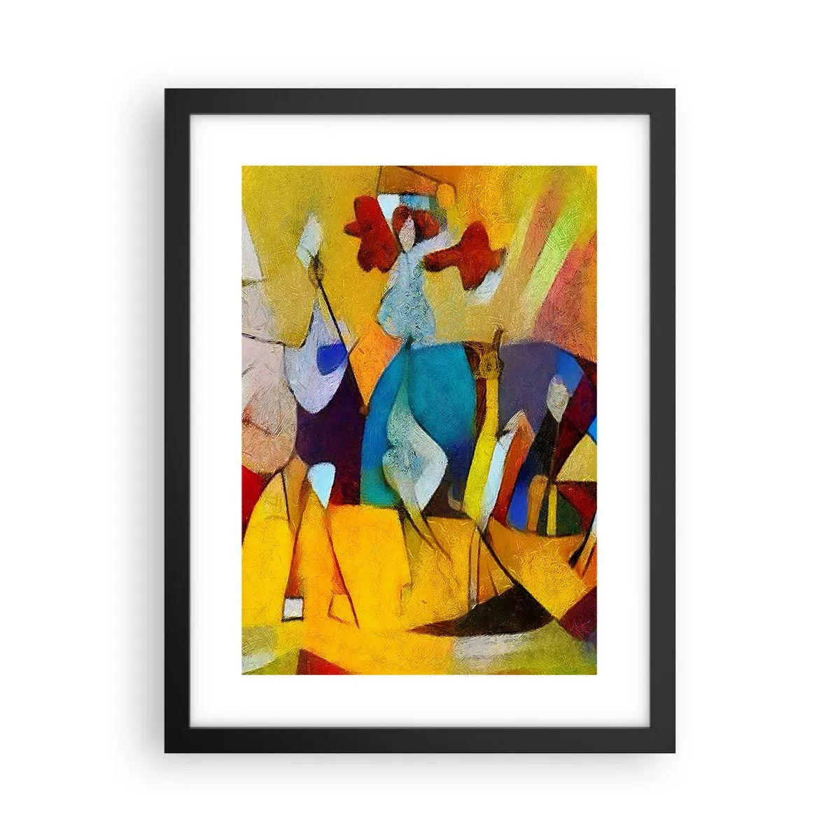 Poster în ramă neagră - Soare - viață - bucurie - 30x40 cm