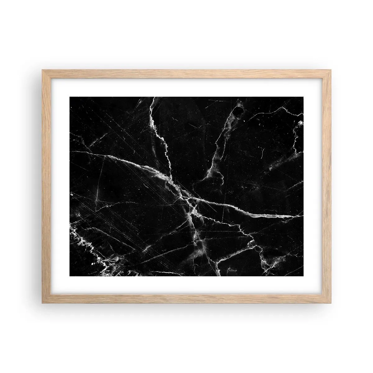 Poster în ramă de stejar deschis - Viața secretă a unei pietre - 50x40 cm