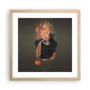 Poster în ramă de stejar deschis - Magia vrăjitoarei - 40x40 cm