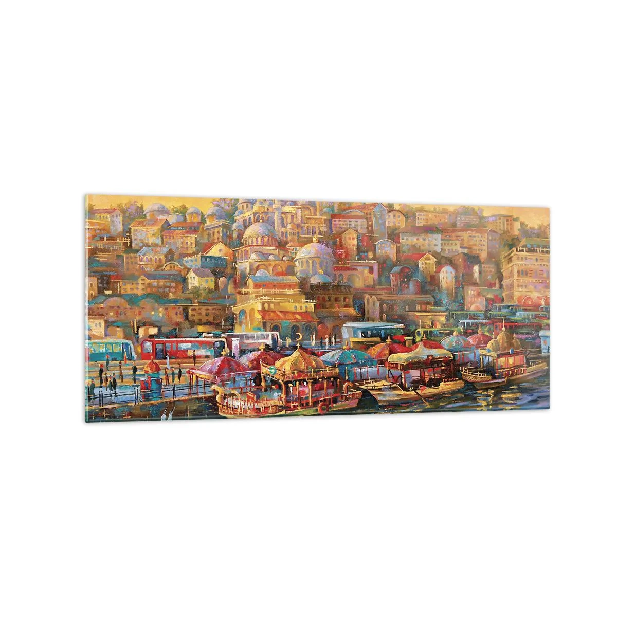 Tablou pe sticlă - O poveste din Istanbul - 120x50 cm