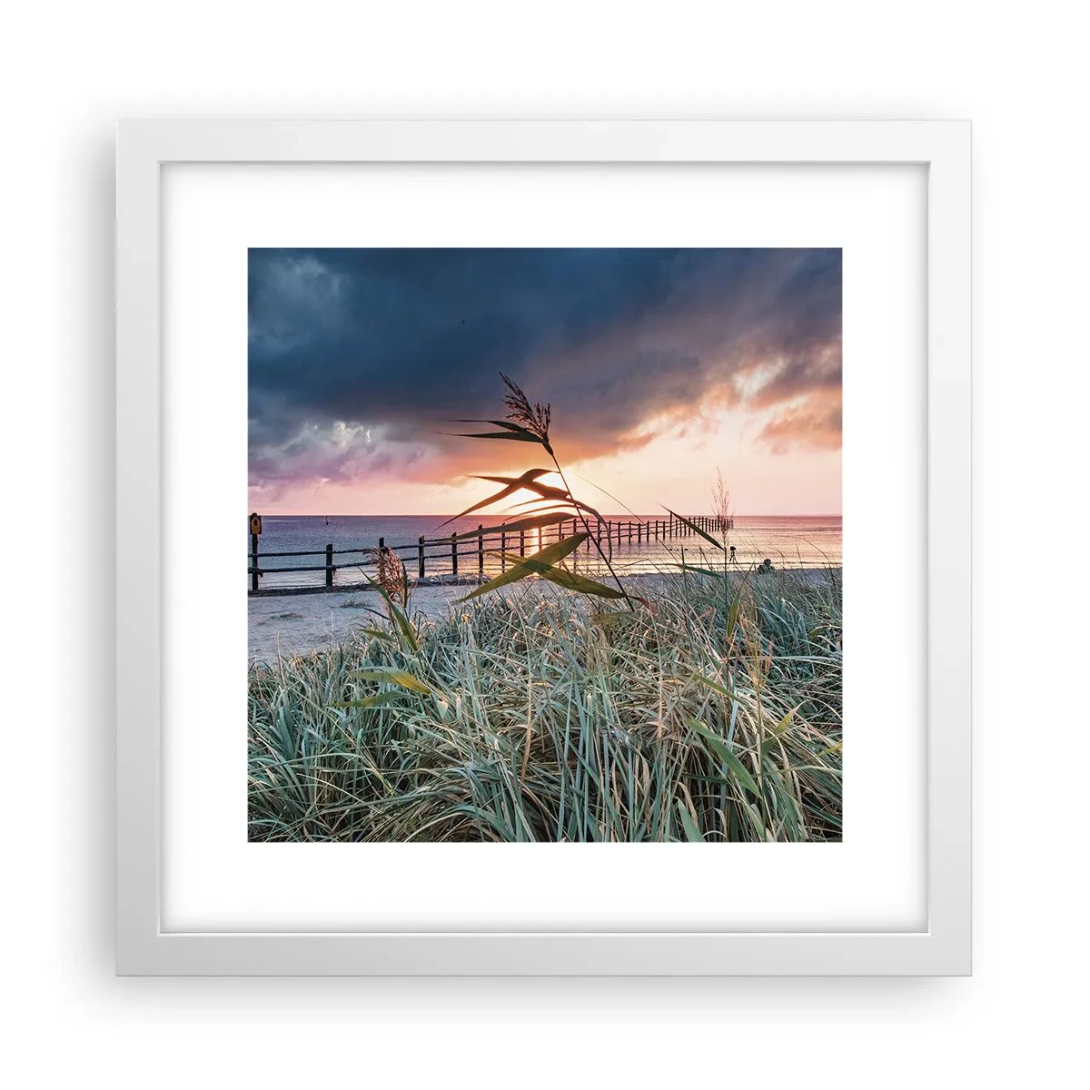 Poster în ramă albă - Nu trece cu vântul - 30x30 cm