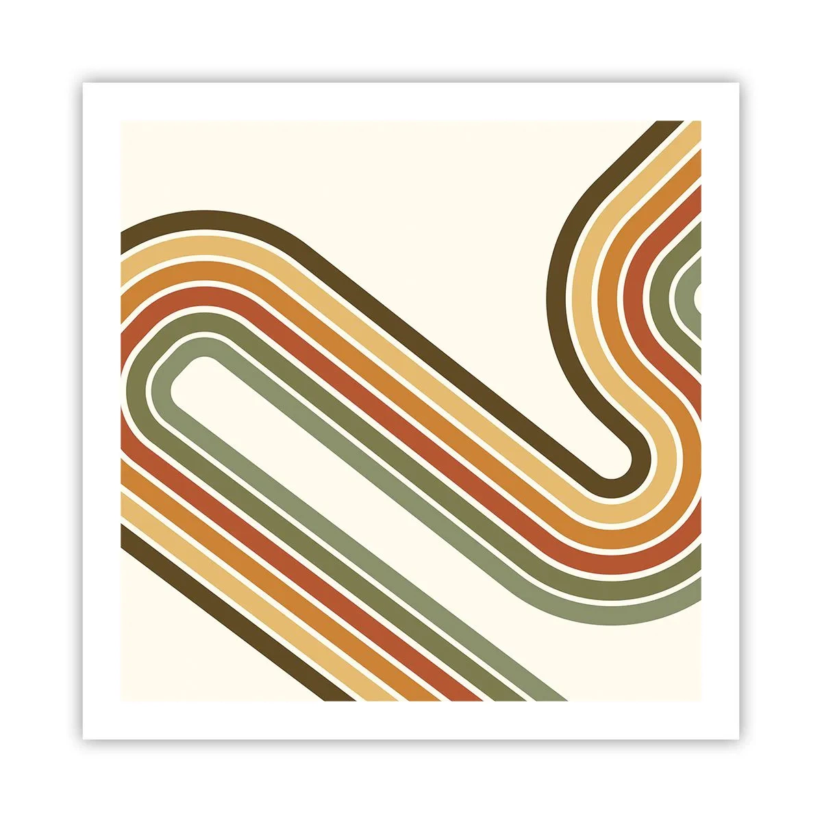 Poster - Cu zigzag până la destinație - 60x60 cm