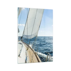 Tablou pe sticlă - Ahoy aventura - 50x70 cm