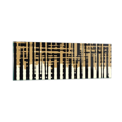 Tablou pe sticlă - Abstracție arhitecturală - 90x30 cm