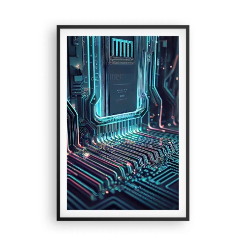 Poster în ramă neagră - Iată la ce mă gândesc... - 61x91 cm