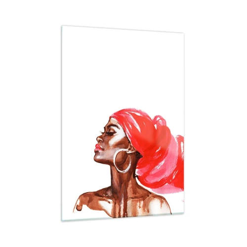 Tablou pe sticlă - Există un vânt care suflă în nările unui om - 50x70 cm