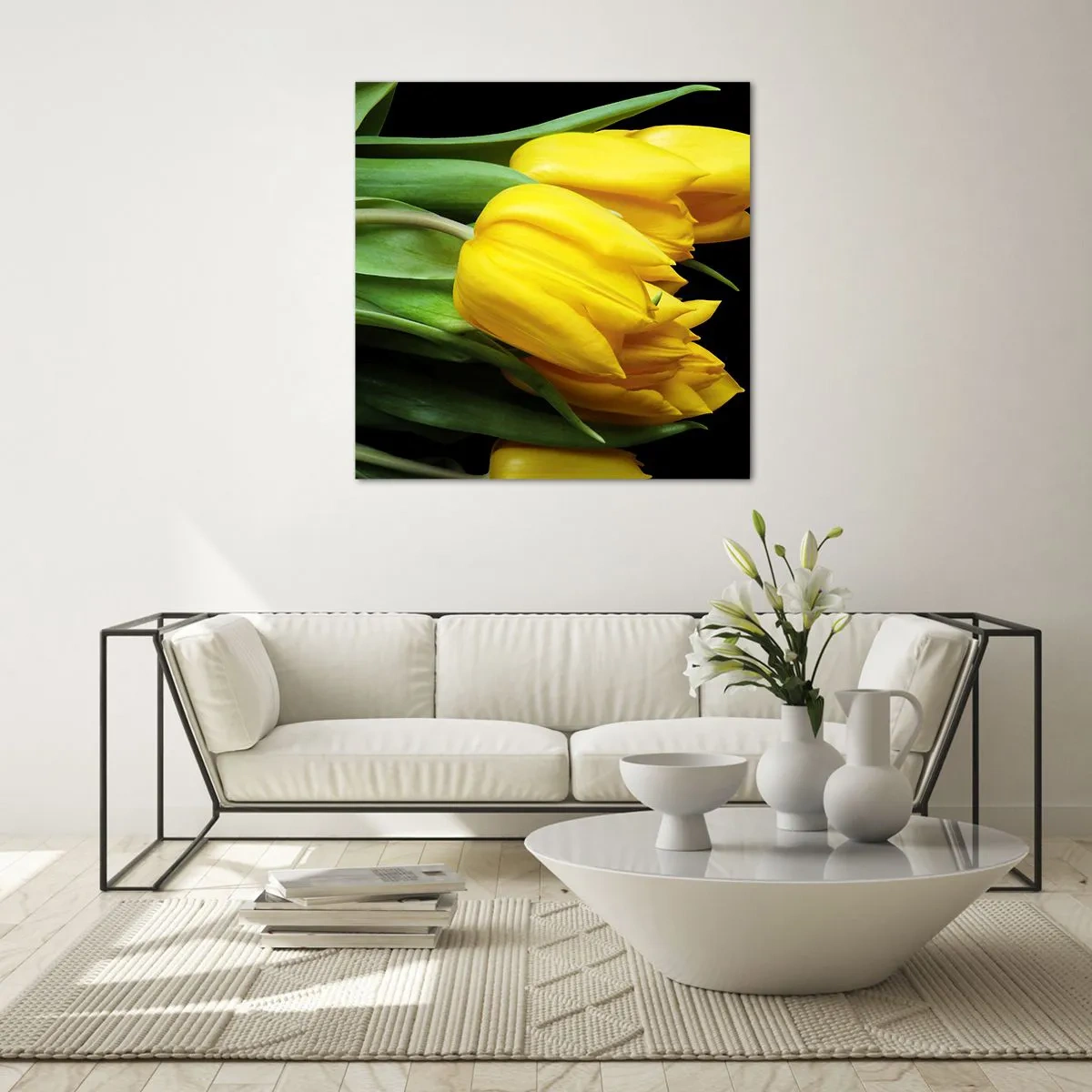 Tablou pe sticlă - Răsărind din soarele pur - 60x60 cm