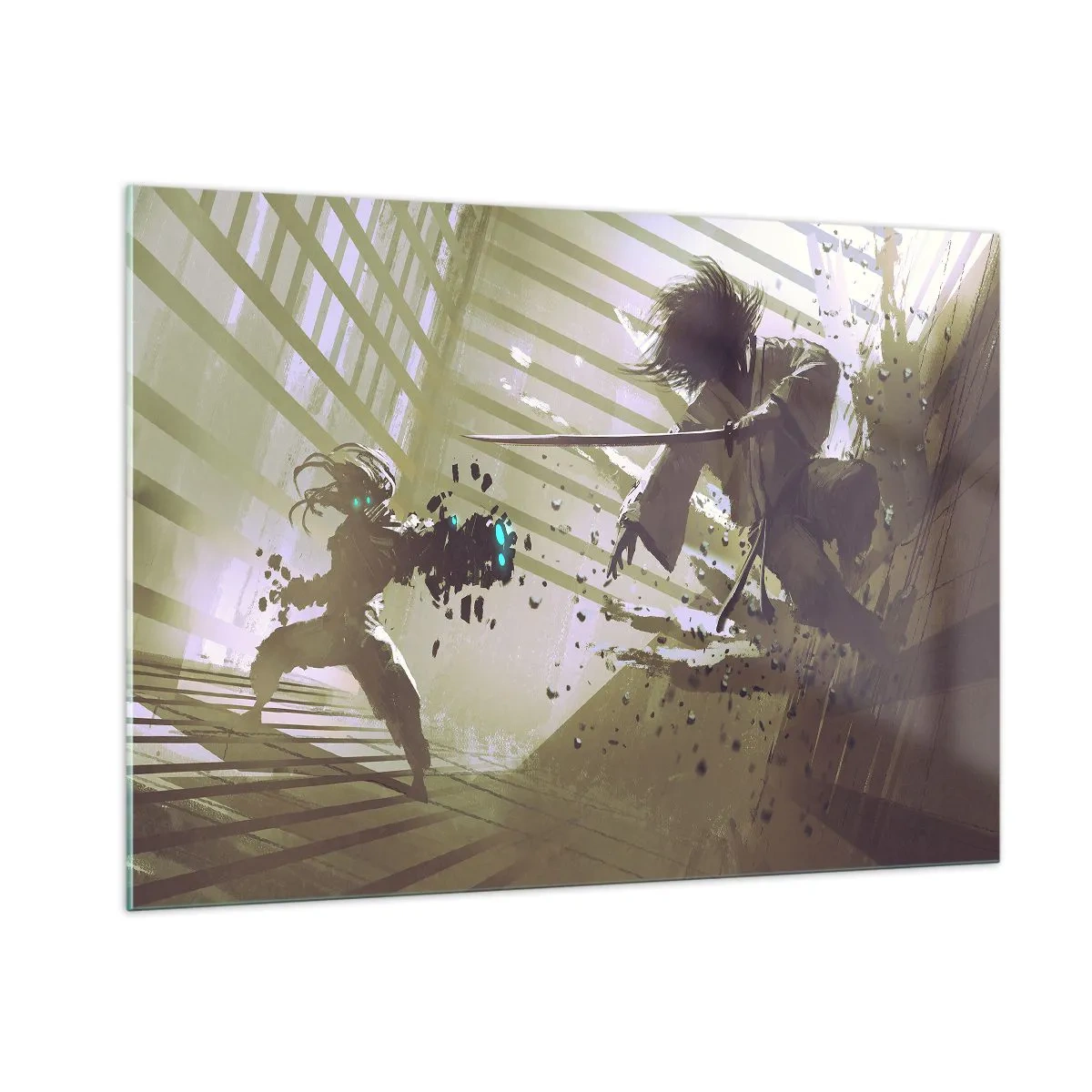 Tablou pe sticlă - Și tu poți fi samurai - 100x70 cm