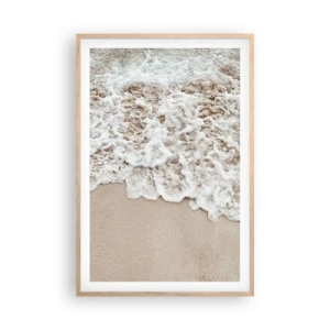 Poster în ramă de stejar deschis - Mă întorc imediat - 61x91 cm