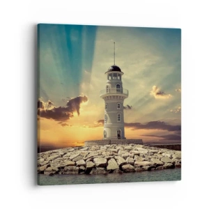 Tablou pe pânză - Lumină - Bunătate - Frumusețe - 40x40 cm