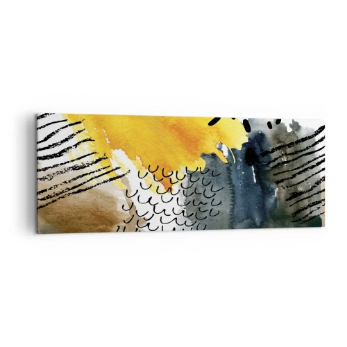 Tablou pe pânză - O întâlnire a elementelor - 140x50 cm