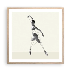 Poster în ramă de stejar deschis - Într-un teatru de lumină - 60x60 cm