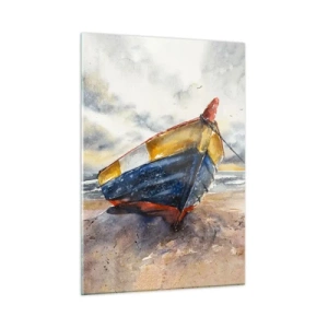 Tablou pe sticlă - Se odihnește pe țărm - 50x70 cm