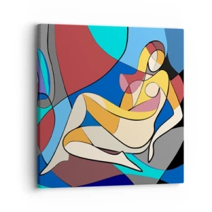 Tablou pe pânză - Nudul cubist - 30x30 cm