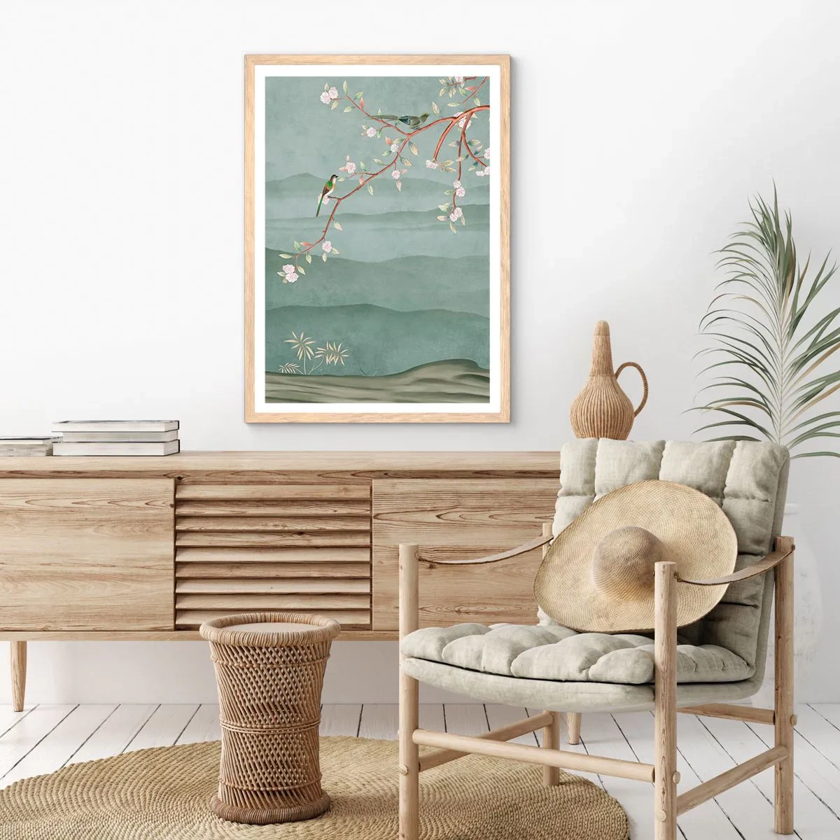 Poster în ramă de stejar deschis - Primăvara, ah, tu ești - 30x40 cm