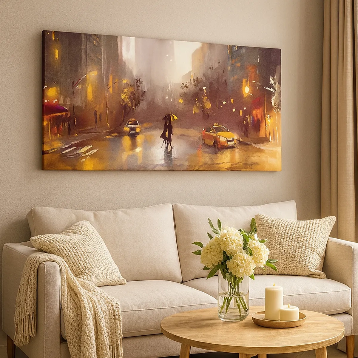 Tablou pe pânză - În luminile New York-ului - 30x30 cm